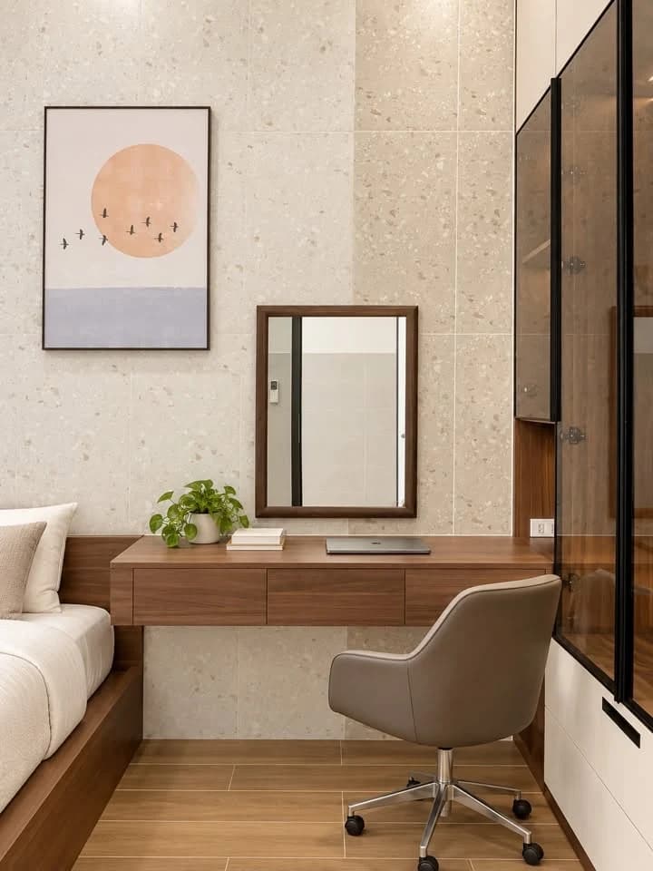 Chi tiết bàn trang điểm và gương